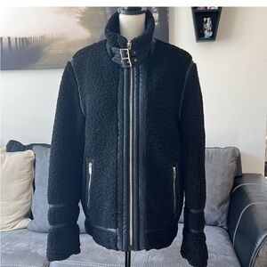 Karl Lagerfeld Black Teddy Jacket